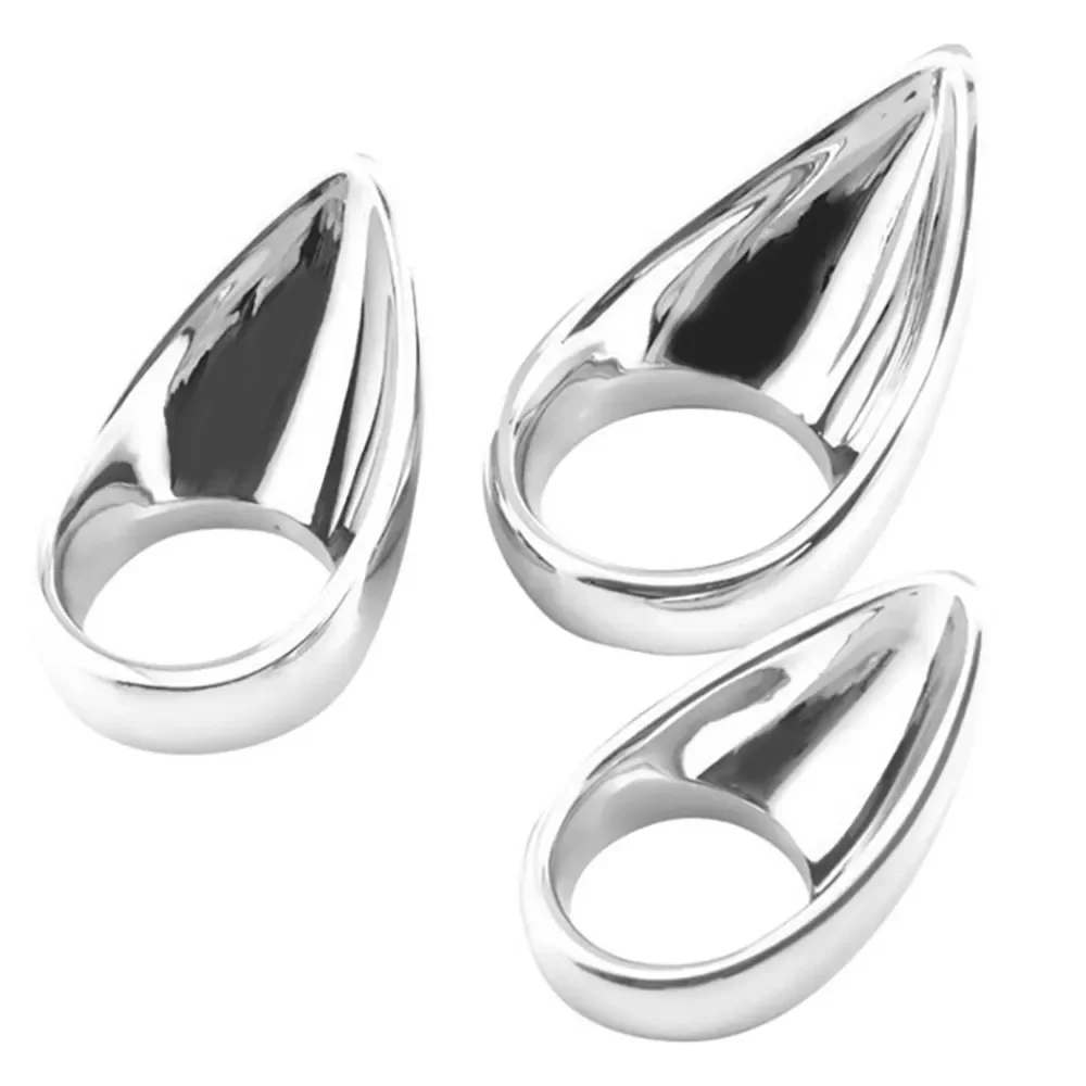 Metal Penis Ring for Men Scrotum Restraint Cover Heavy Duty Penis Stretcher Delay Ejaculation Cockring BDSM Sex Toy for Men