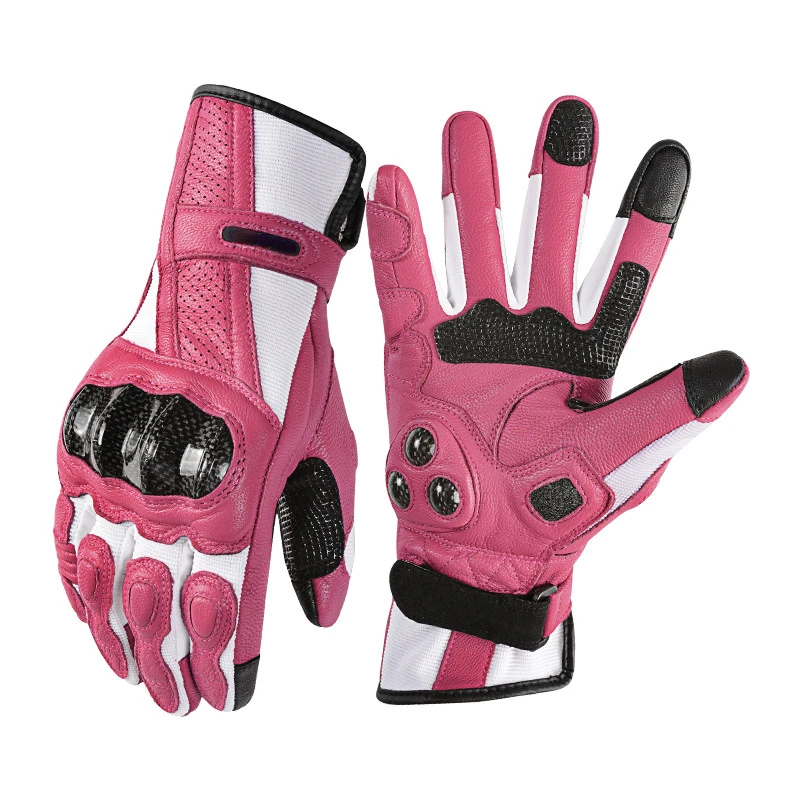 pink bike gloves