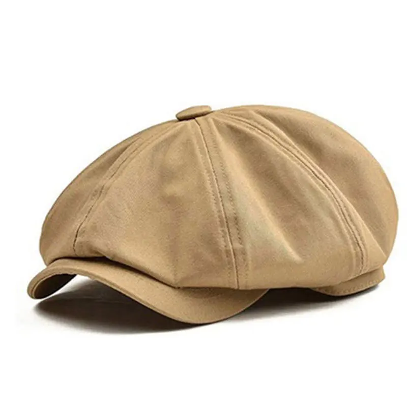 Men's Newsboy Flat Cap Cotton Gatsby Ivy Golf Cabbie Hat