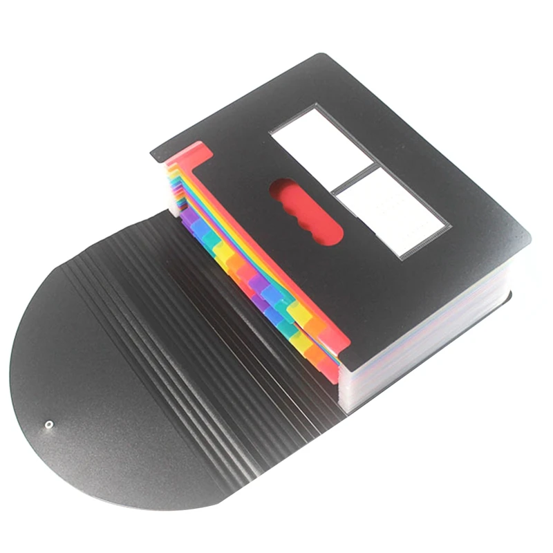 

Расширяющаяся папка для файлов с 24 карманами, папка для бумажных документов с буквами A4 и пустыми этикетками, настольный органайзер для хранения