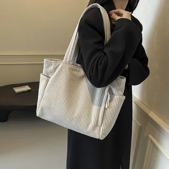 الخريف الشتاء سروال قصير حمل حقيبة النسخة الكورية حقيبة يد بسيطة المرأة سعة كبيرة تنوعا حقيبة كتف طالب عادية Ita حقيبة