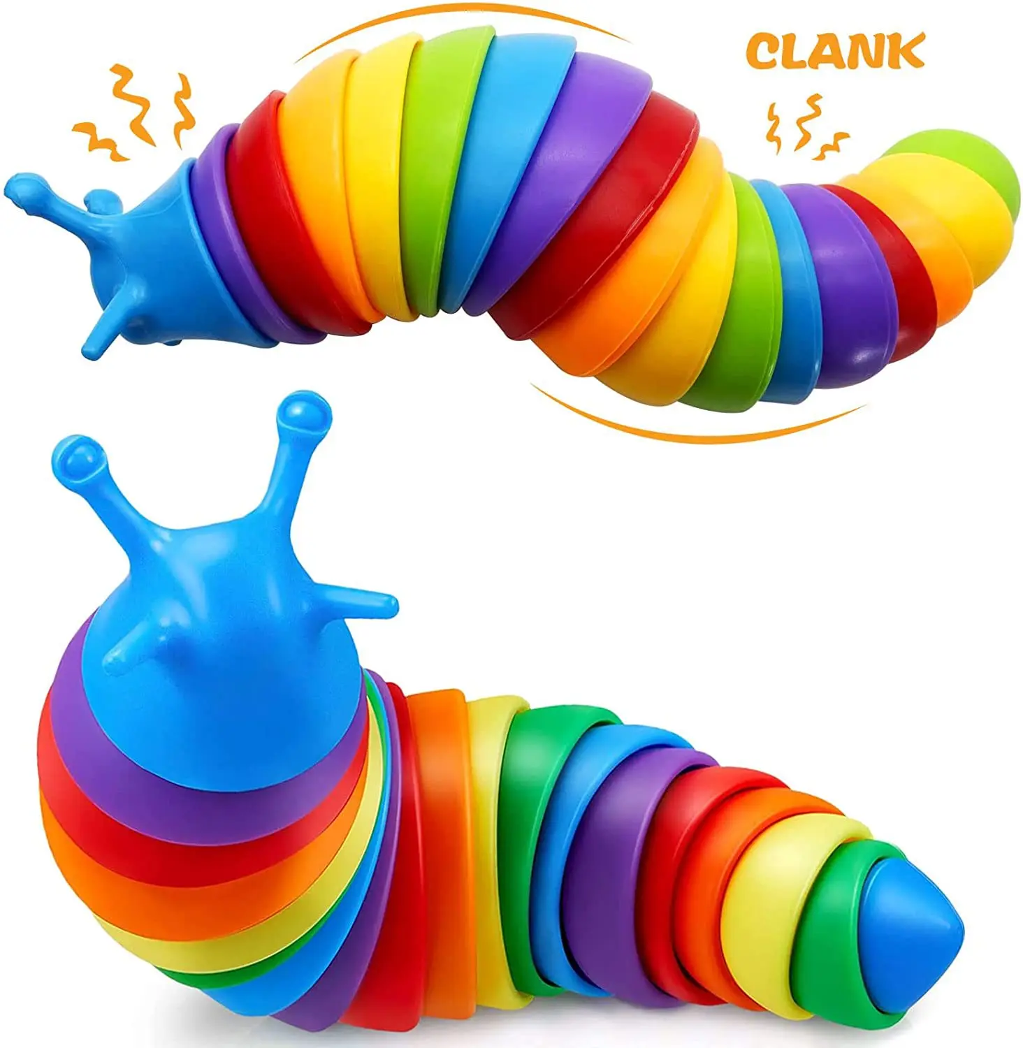 18cm Fidget Slug Decompression Toy Cute Caterpillar Shape Decompressor Office Table Toy Sensory Toy for Children and Adults 5