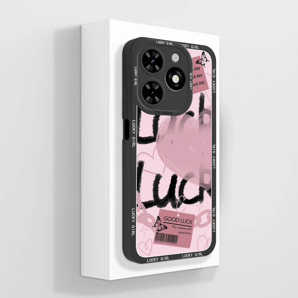 Fashionable Liquid Glitter Case with Lovely Girl Design – Durable and Stylish Back Cover