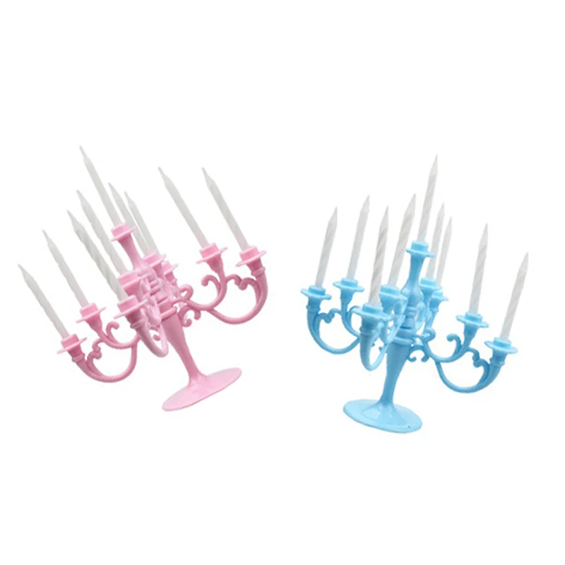 Glass Candle Holder Ins Style Retro European Cake Decoration Candlestick Baking Birthday Party Wedding Supplies