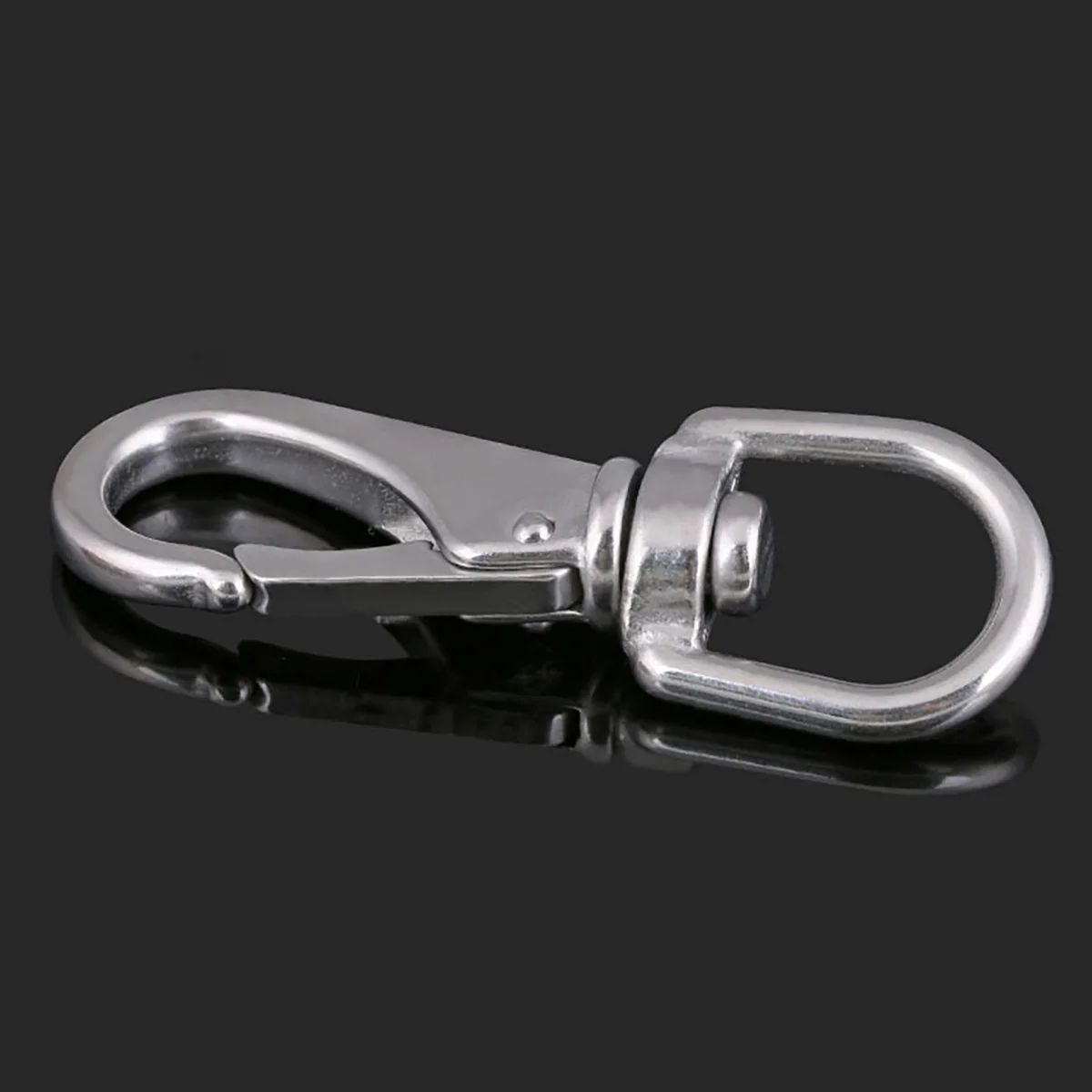 

304 SS Locking Carabiner Clip Snap Hook Spring Loaded Steel Karabiner