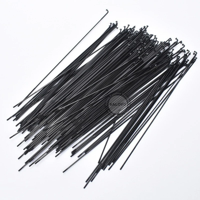 20Pcs Bicycle Steel Spokes 13G Dia = 2.2m Black Bicycle Spokes With Nipples 90-220mm Bike Parts