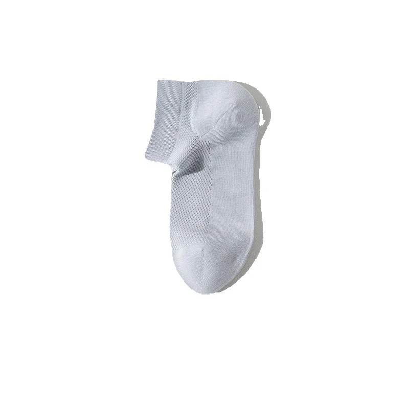 2025e 2025 Frühling Sommer Neue Atmungsaktive Mesh Baumwolle Nahtlose Boot Herren Schweißabsorbierende Deodorant Kurze Socken_voghion.com