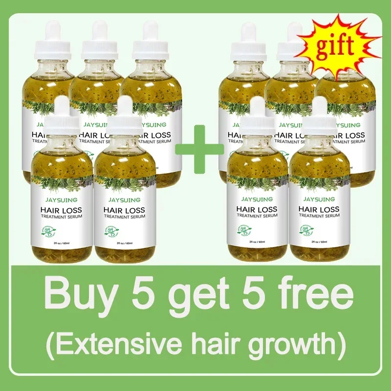 5/10Pcs Fast Hair Growth Serum African Traction Alopecia Anti Hair Loss Essential Oil Prevent Baldness Scalp Treatment Hair Care