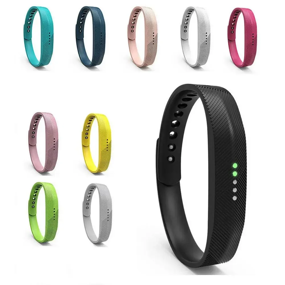 Silicone Wristband Strap for Fitbit Flex 2 - Durable Replacement Band for Smart Bracelet