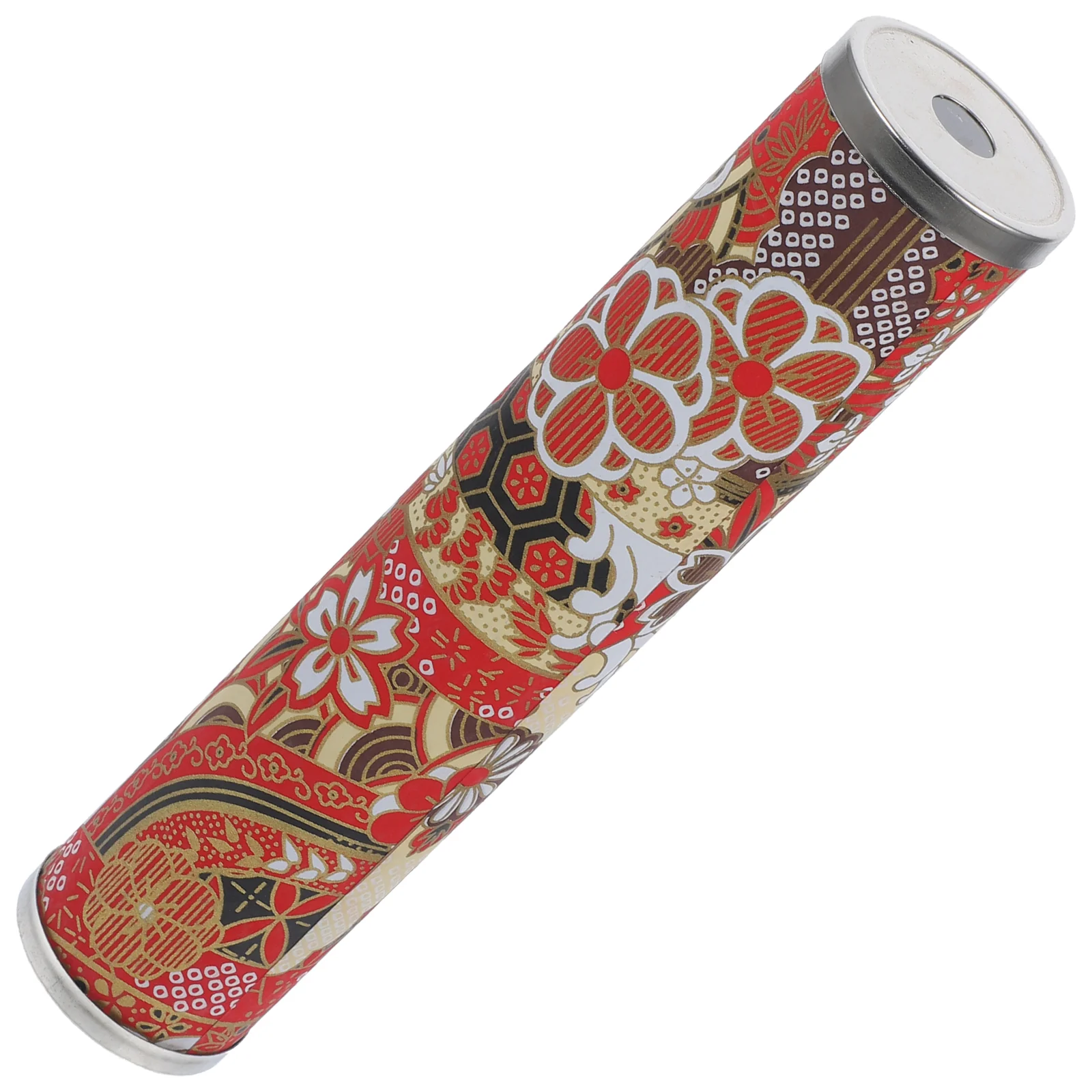 1Pc Japanese Style Kaleidoscope With Metal Cover Toy Special Paper (Random Color) kids kaleidoscope kaleidoscope toy