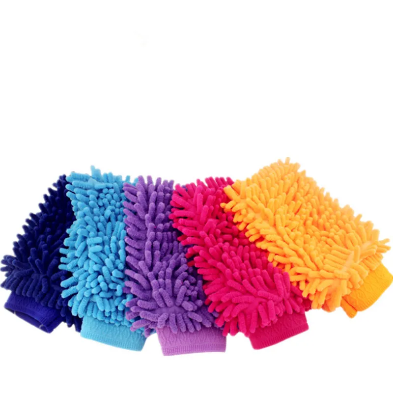 

Car Wash Gloves Chenille Coral Fleece Gloves Washing Wiper Car Cleaning Towel Auto Dust Washer Mitt Car Cleaning Accessories