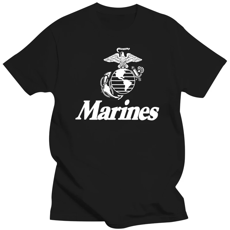 

Черная Футболка USMC в стиле морской пехоты с обезболивающим эффектом, позволяющим оставлять тело