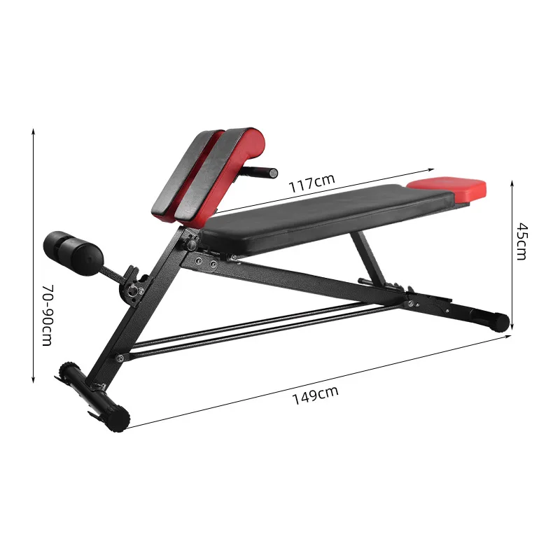 MIYAUP-Weightlifting Bed, Lazy Person, Stomach Tghtening and Abdominal Health Equipment, Sit Up Dumbbell Stool