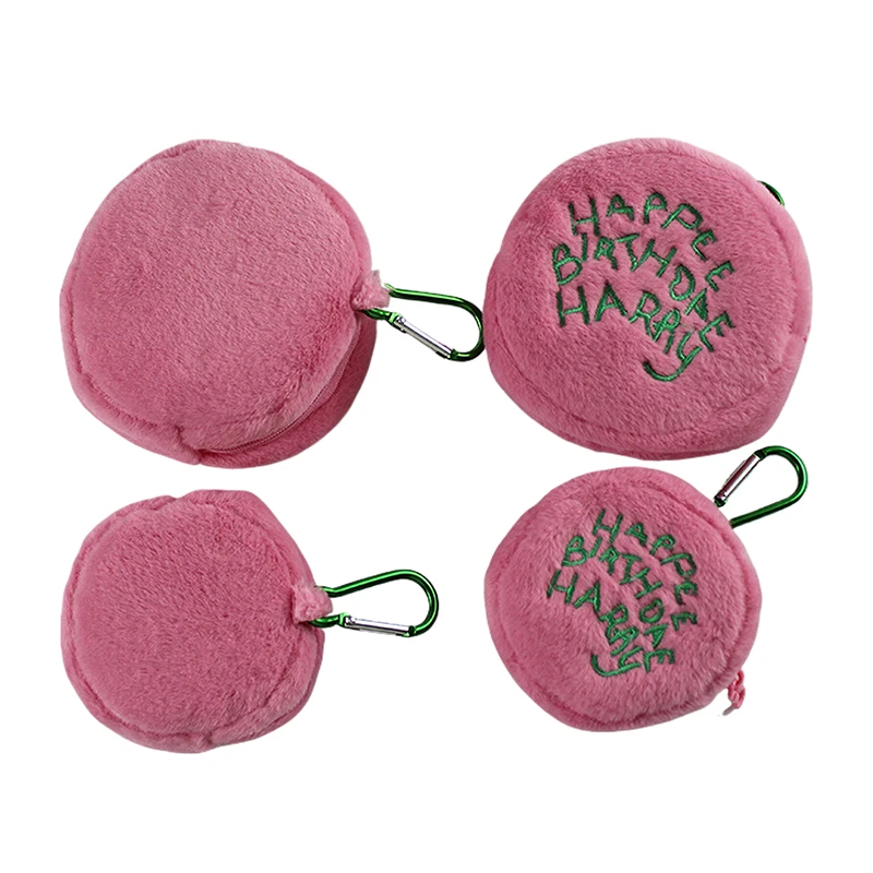 Mini Makeup Bag Coin Purse Plush Cake Bag Earphone Storage