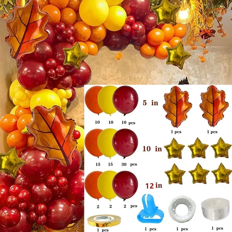 Fall Balloons Autumn Theme Party Decorations Fall Foil - Temu