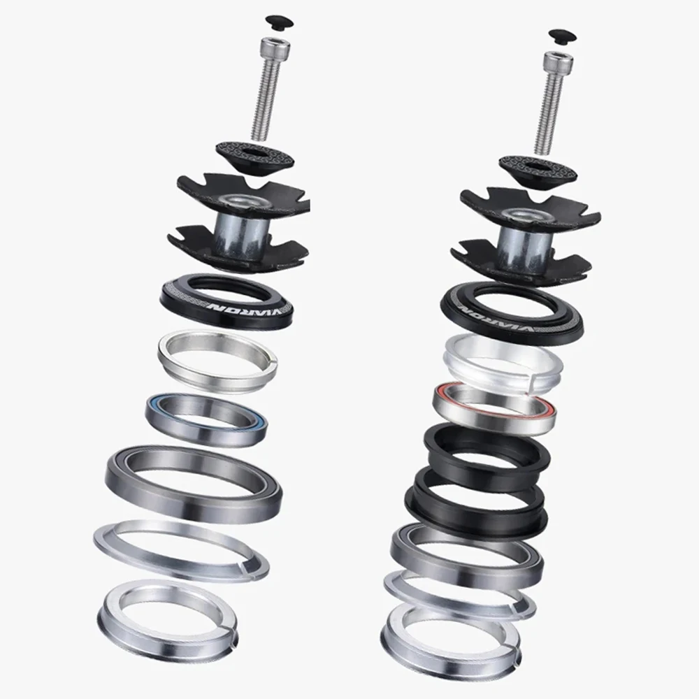 Bicycle Headset MTB Road Bike Internal Threadless SEMI-INTEGRATED CNC 1 1/8"-1 1/2" Sealed Bearing Straight Tapered Fork