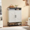 Shoe Storage Cabinet, Farmhouse Shoe Cabinet for Entryway, 6-Tier  Organizer, Narrow Hidden Freestanding Shoe Rack Cabinet 3