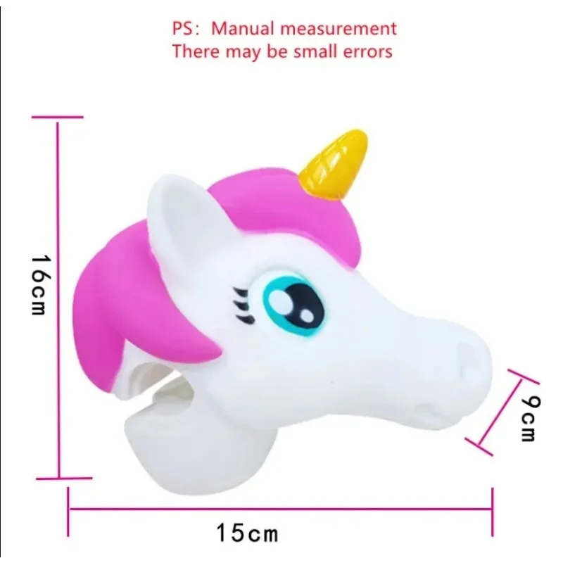 1PC Unicorn Head Toy Scooter manubrio per bambini decorazione della bicicletta animale Scooter accessori per bici regali di compleanno per bambini