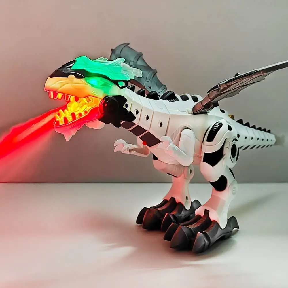

Electric Walking Dinosaur Toy with Fire Breathing Dragon Mist Spray, Function Good Dinosaur Toys Christmas Gift 2023