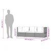 3Pcs Patio Lounge Set Poly Rattan Outdoor Garden Movable Decor with Removable Cushions Black Garden sofa, outdoor sofa 2