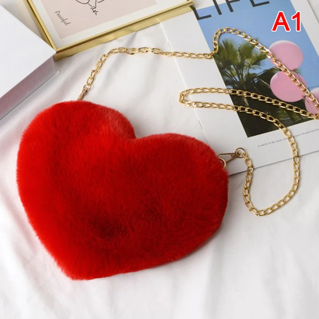 Red Heart Shaped Handbag