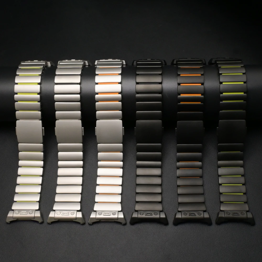Luxury Titanium Strap for Samsung Galaxy Watch Ultra 2025 Ultra2 Rubber Business Band for GALAXY WATCH ULTRA 47mm 2024 Watchband