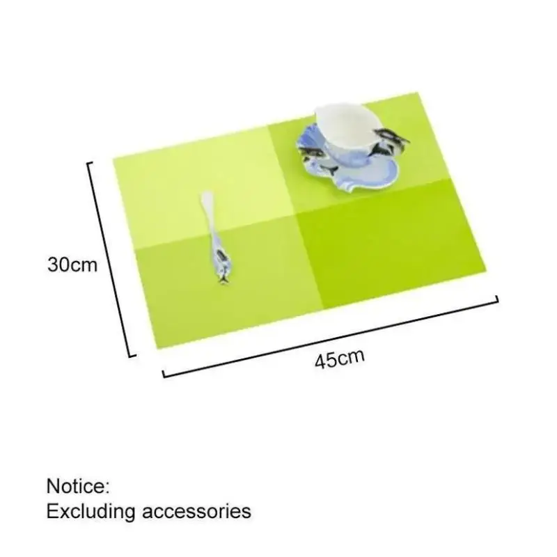 European Rectangular Western Food Mat Insulation Mat PVC Dining Table Mat Bowl And Dish Mat Dining Table Coffee And Tea Cup Mat