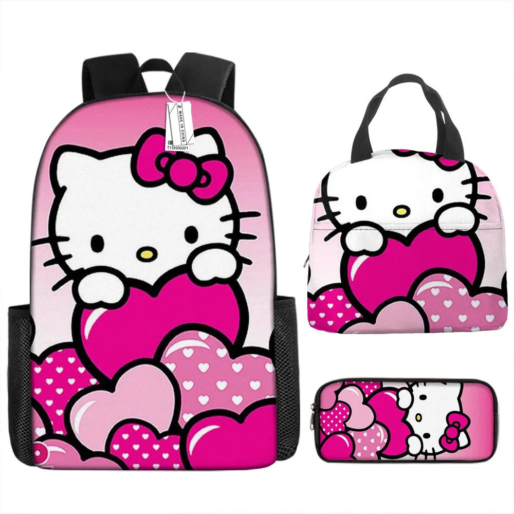 Kit Bolsa Mochila Gatinho Orelha de Gato e Carteira Veryrio