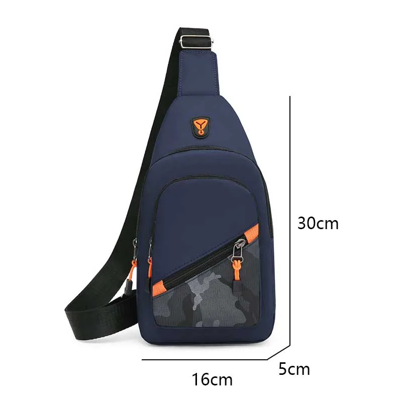 Chest Bag Men's One Shoulder Crossbody Bag Large Capacity Outdoor Sports Leisure Fashion Small Shoulder Bag Backpack Waist Packs