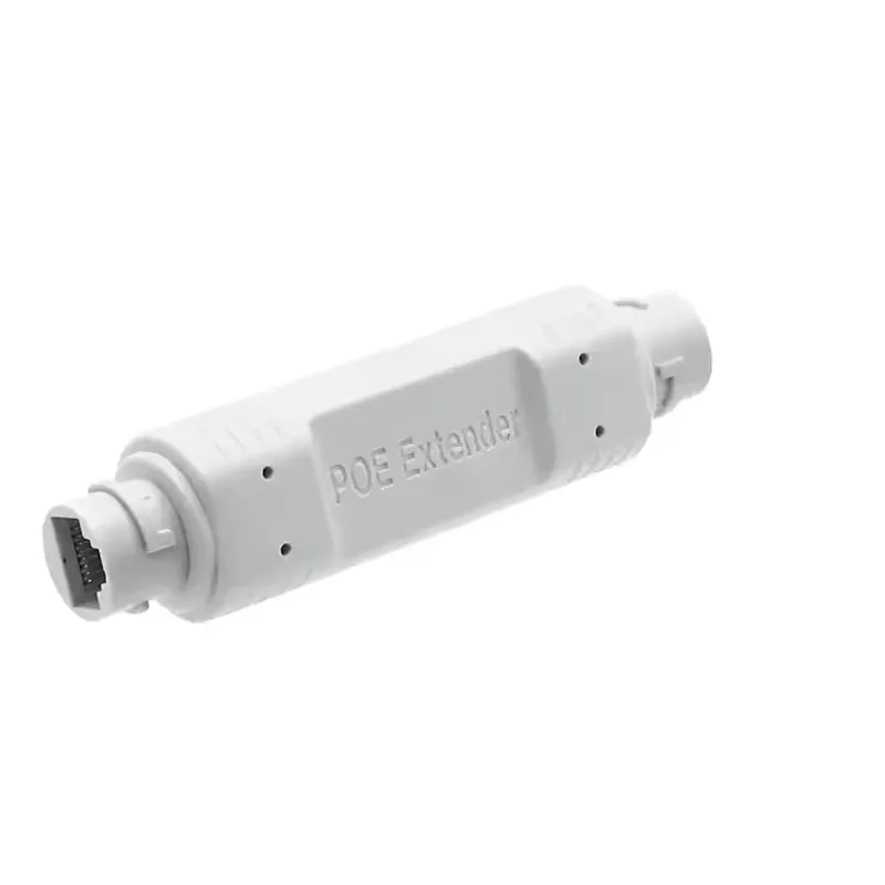 2포트 1 in 1 PoE 이더넷 RJ45 연장기/리피터 방수 IP66 야외용 500미터 연장