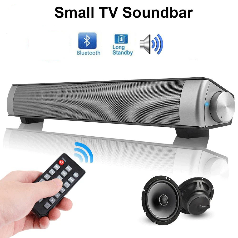 10W Wireless Subwoofer Bluetooth 5.0 TV Speaker Soundbar Music