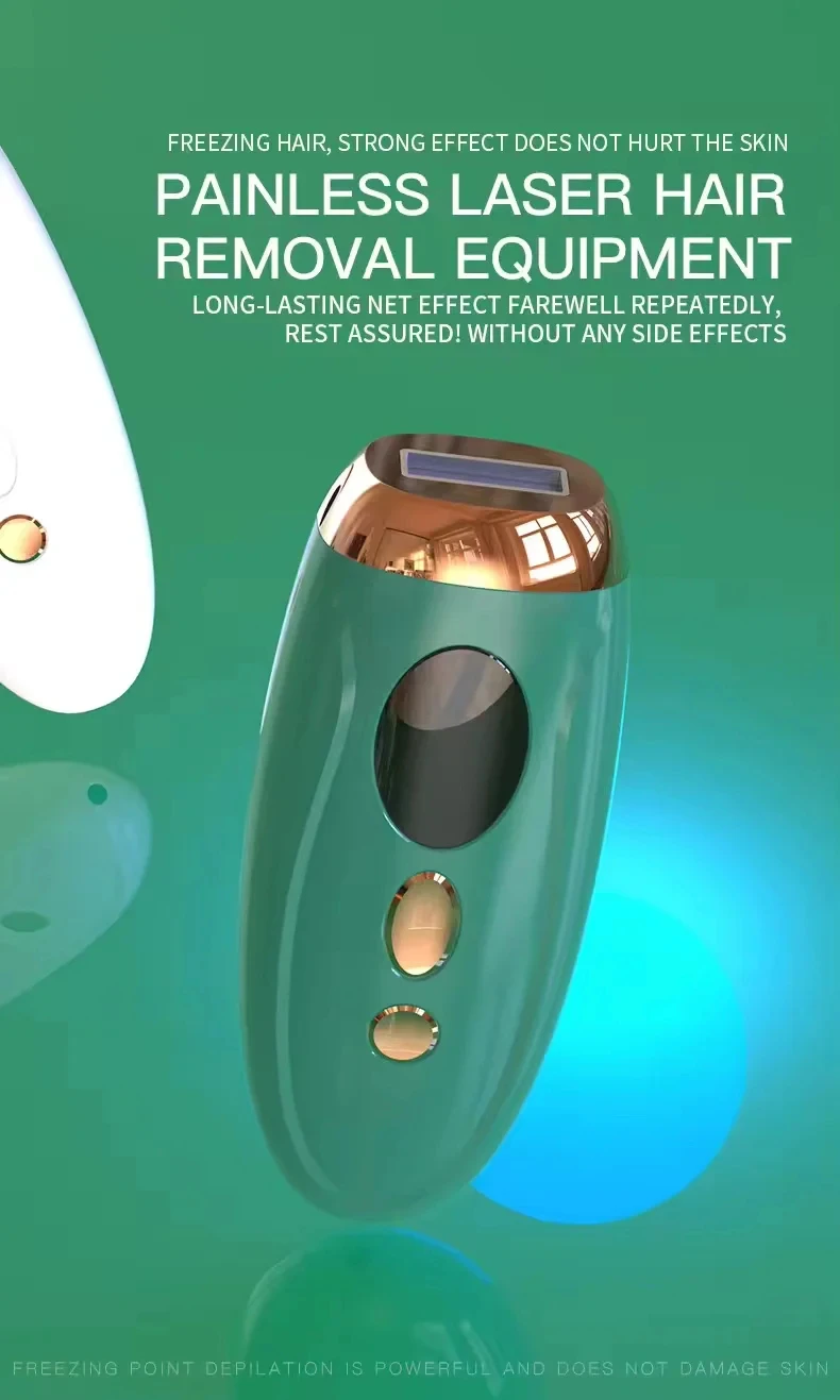 Portable IPL Laser Epilator 999999 Flashes - Painless, Permanent Hair Removal for Women’s Body and Bikini Line