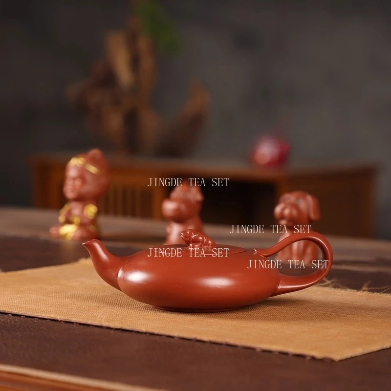190ml Yixing Zisha Fengming Pot Kung Fu Tea Pot Zhu Ni Jin Chan Divine Lamp Pot Household Chinese Style Tea Ceremony Accessories