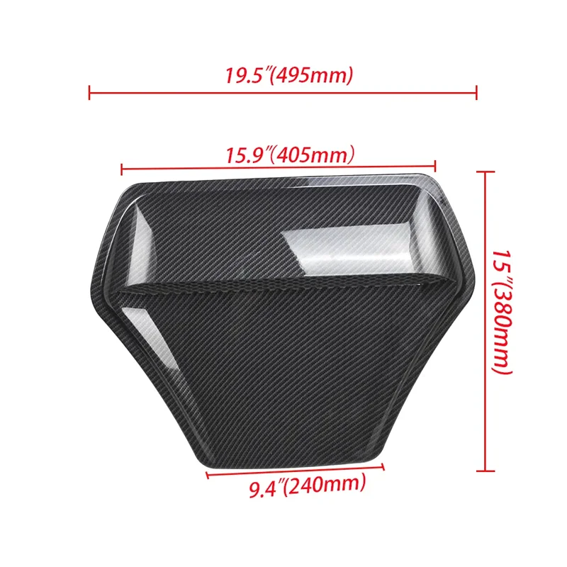 Hood Vents Universal TYPE R Style Car Hood Scoop Air Intake Vent Cover for Honda Civic Audi TT etc.