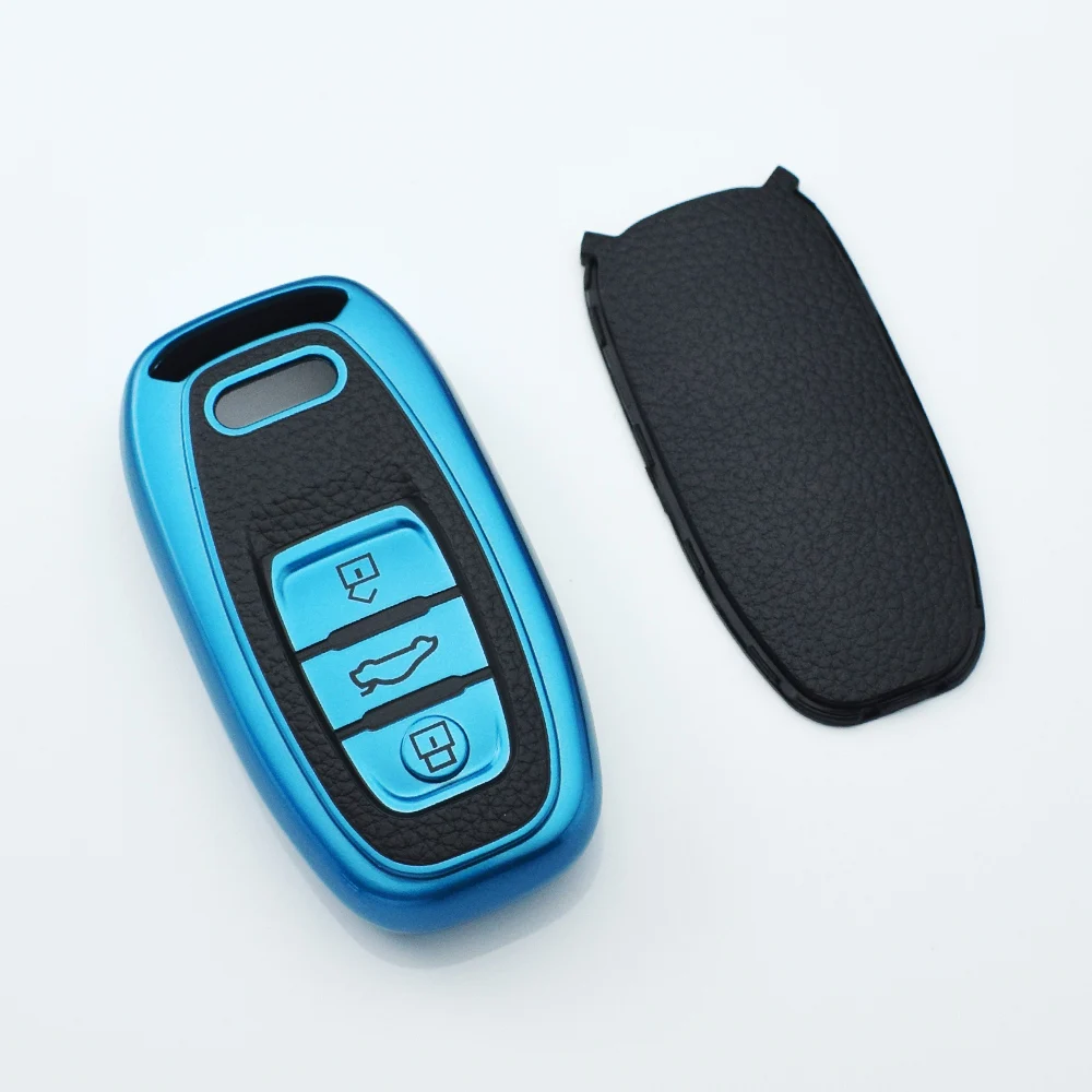 Premium Leather Shell Fob Key Case Cover Accessories