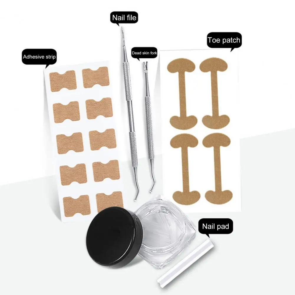 Toenail Correction Patch 1 Set Universal Painless Anti-pain  Toenail Correction Patch Toenail Corrector Kit Nail Salon luxury reclinable salon chair vintage barbershop beauty hairdressing salon chair swivel portable silla de barbero furniture