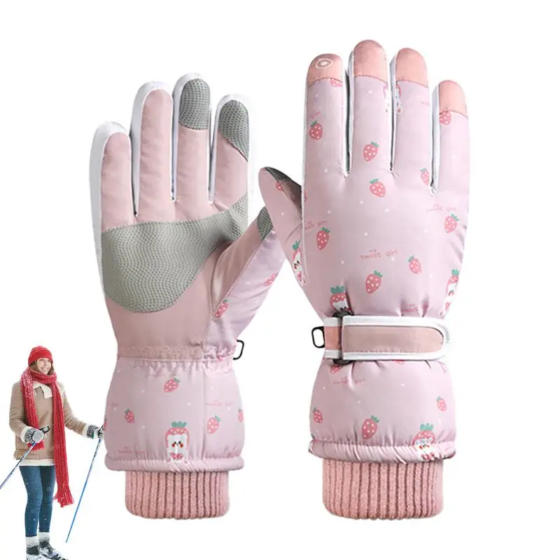 

Snowmobile Gloves Waterproof Full Finger Sports Touchscreen Gloves Anti-loss Cold Weather Accessories For Running Riding