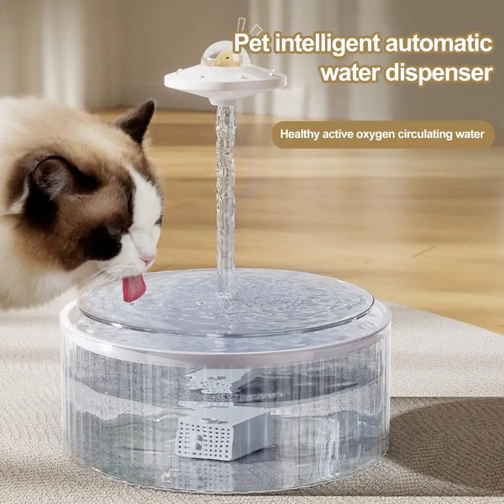 

3l Capacity Cat Water Fountain Capacity Cat Water Dispenser with Intelligent Filtration Low Noise Design Attractive for Pets