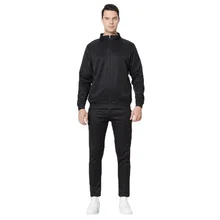 

Spring Autumn Suit Men Long-Sleeved Stand Collar Zipper Jacket Lace-up Straight-Leg Pants Suit Men Loose Sports Two-Piece Suit