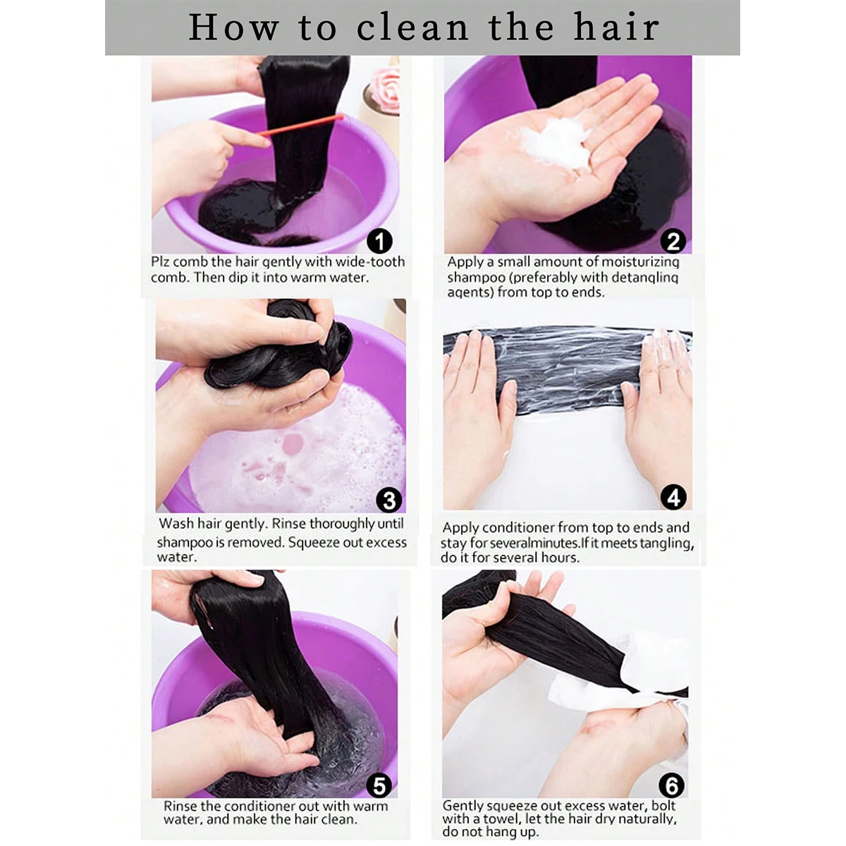 DUTRIEUX Synthetic Claw Ponytail Wig Ponytail  Woman Slip On Artificial Hair Extensions False Tail Horse tail Black brown