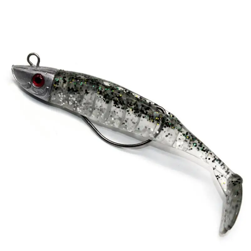 

Soft Silicone Lure 15.5g 26g Sea Fishing Saltwater Fishing Tackle Accessories Jig Head Hook Peche Pesca Fishing Lure