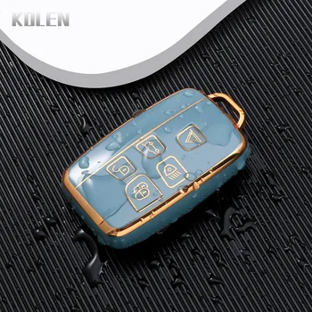 Fashion TPU Car Remote Key Case Cover Fob per Land Rover Range Rover Sport Evoque Freelander2 per Jaguar XF XJ XJL XE C-X16 XK - Fashion TPU Car Remote Key Case Cover Fob per Land Rover Range Rover Sport Evoque