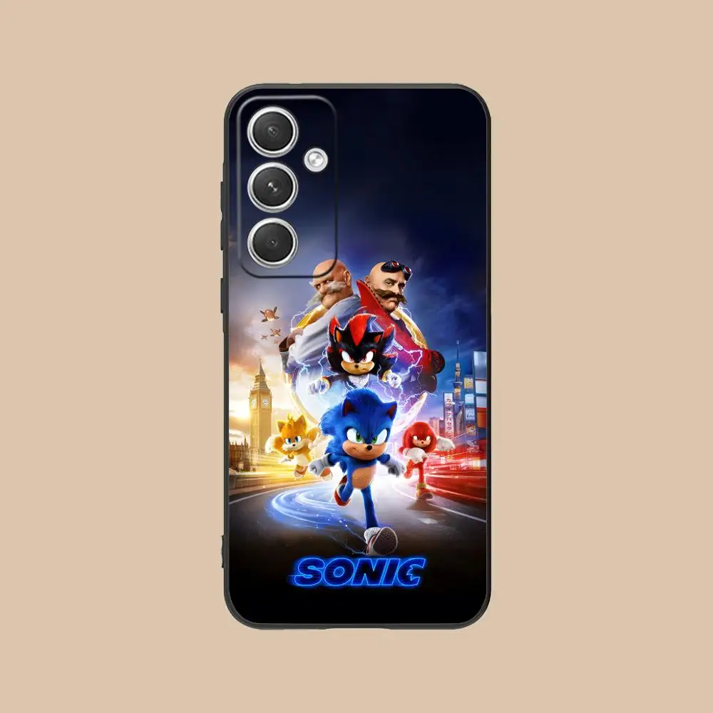 S-Sonic-C Stylish Anime Black Phone Case