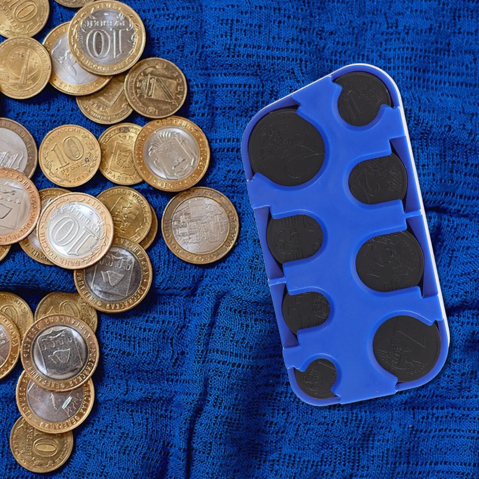 휴대용 동전 보관함 대용량 방수 정리함 자동차 및 가정용 소형 동전 진열 케이스