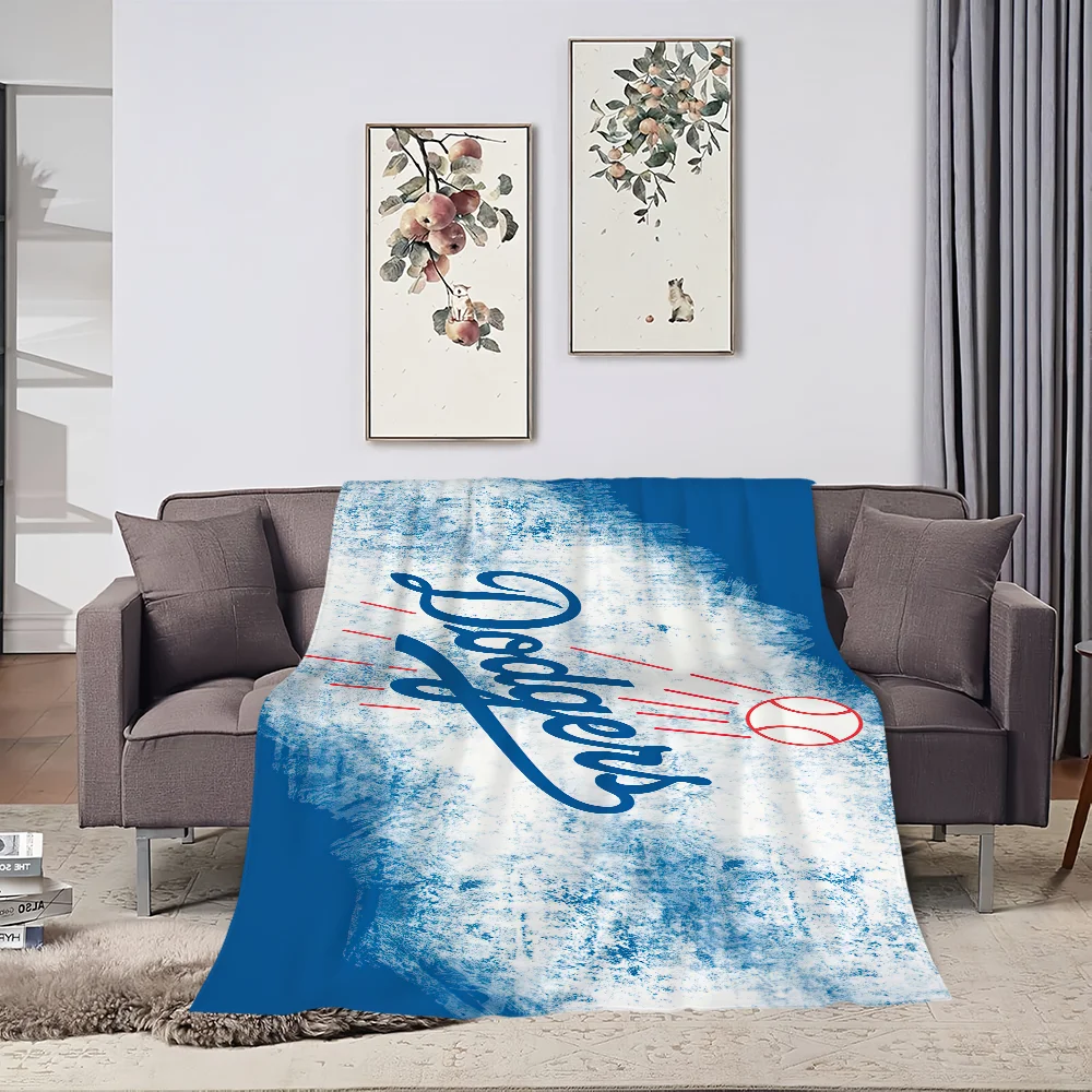 Los Angeles D-Dodgers Blanket Skin friendly comfort warm soft plush blanket suitable sofa living room office bedroom 3