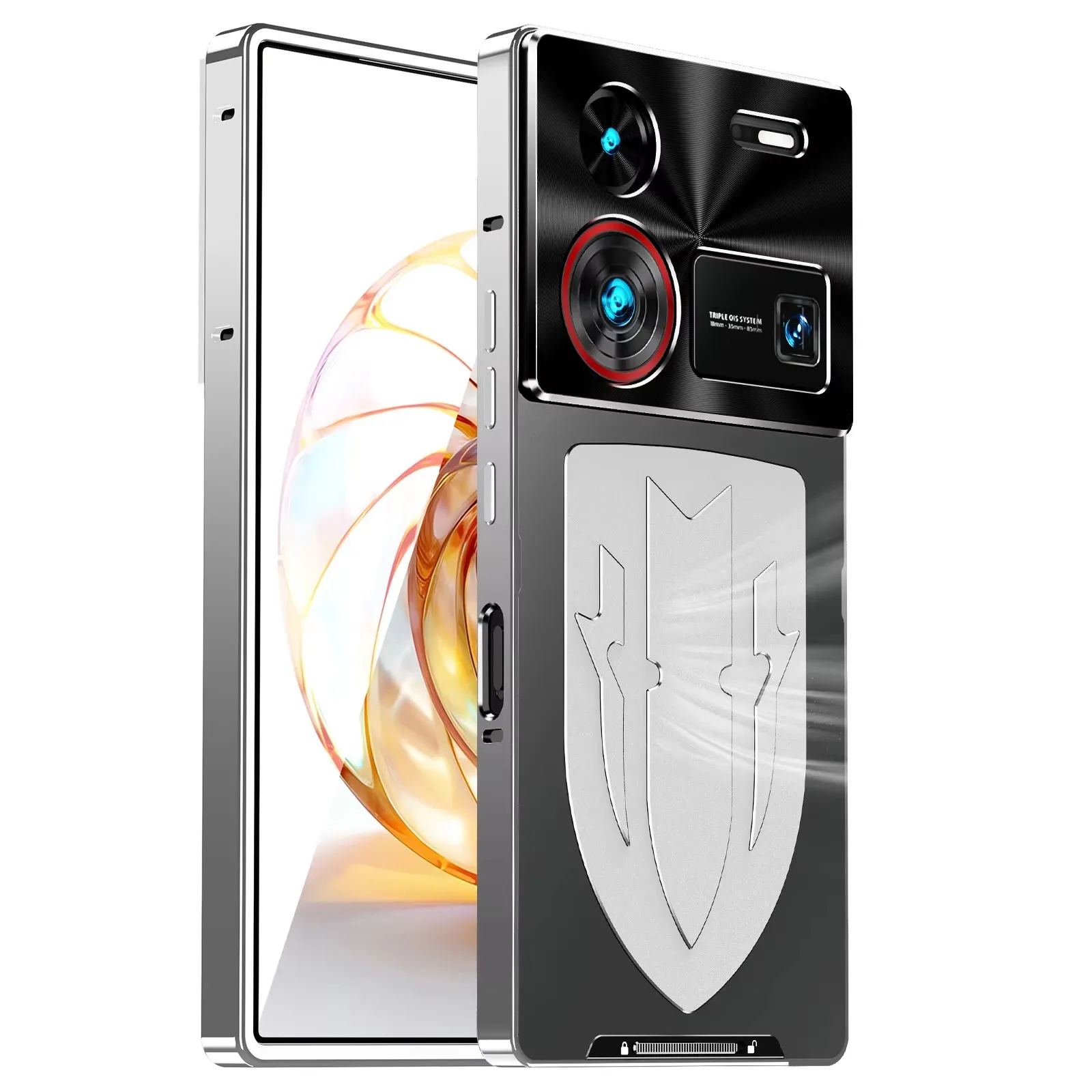 Shockproof Metal Bumper Frame Case with Premium Graphene Heat Dissipation and Aluminum Lens Protection