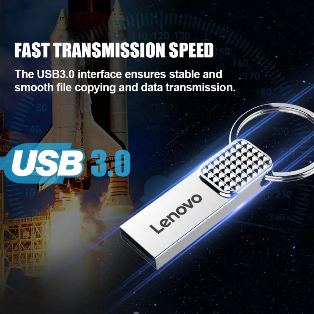 Lenovo 2TB Usb Flash Drives Usb 3.0 1TB 512GB 256GB 128GB High Speed Pendrive Metal Portable Usb Disk Waterproof Usb Pen Drive