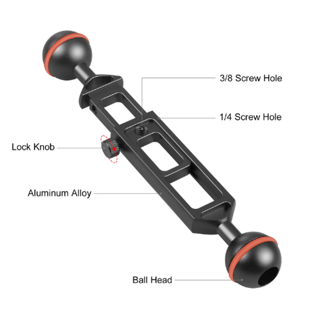 

Sports Camera Arm Underwater Diving Mount Clamp Extension Arms Photography