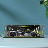 Acrylic display box for lego 42156 display case for PEUGEOT building block dustproof  clear model car storage box 55x26x17cm 2