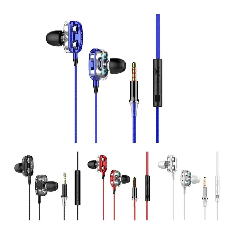 

Earbuds Wired Game Earbuds With Microphone Noise Isolating 3.5mm Jack In Ear Earphones For PC Game Device Mobile Phone Smart